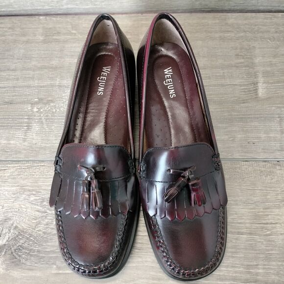 GH Bass Weejun Shoes Women 8.5 Brown Leather Winny Slip On Kiltie Tassled Loafer - Picture 7 of 12